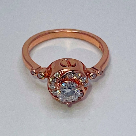 VVS GRA Certifed Gold Vermeil Urn Ring keepsake Jewelry Pass Diamond Test